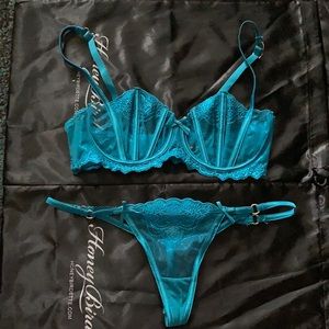 Honey Birdette Bra and Thong Set